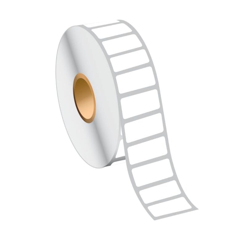 Etiqueta 4" X 2"  Térmico directo Centro De 3" Con Precorte, Rollos De 2500 Pz